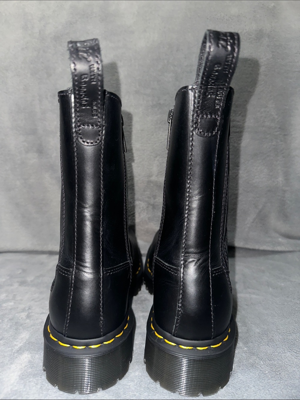 NWOB Women’s Dr Martens Amaayah Lo Black Leather Boots - Size 8 - Picture 8 of 11